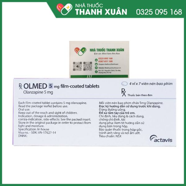 Olmed 5mg thuốc trị bệnh tâm thần phân liệt